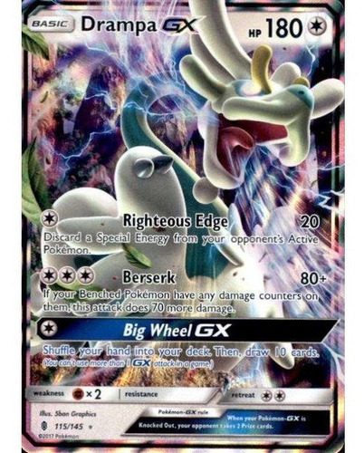 Drampa Gx Carta Pokémon Original+regalos 