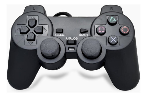Joystick Ps2 Play 2 Cableado Vibración De Calidad Paragon