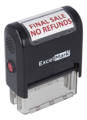 Venta Final No Refunds Sello Hule A1539-red Ink