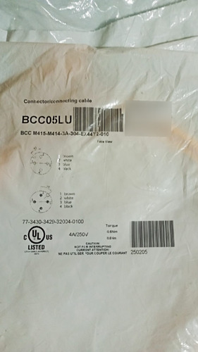 Cable Conecto Balluff Bcc05lu