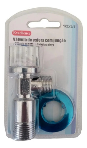 Llave Wc Angular Cromada C/flange 1/2 He X 3/8 He