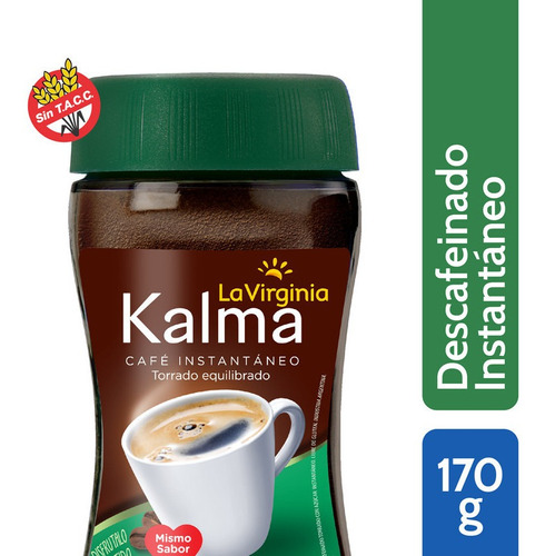 Cafe Instantaneo La Virginia Kalma Espuma Frasco X 170 Gr