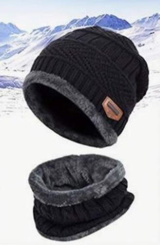 Juego De Gorro Y Bufanda  Tejido. Unisex Para Adultos