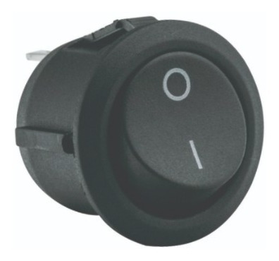 Imagem 1 de 1 de Chave Botão Tic Tac Redonda 2 Polos Tech One