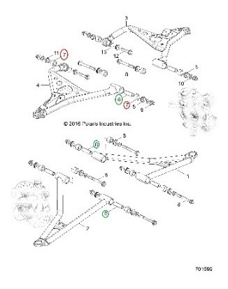 Kit Bucha Balança Dianteira Polaris Rzr 900 5452233 5139966