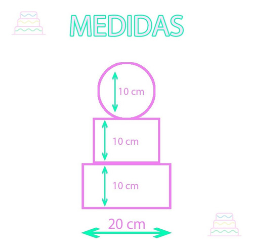 Bolo Fake Maquete Chuva De Mod3 Amor Benção
