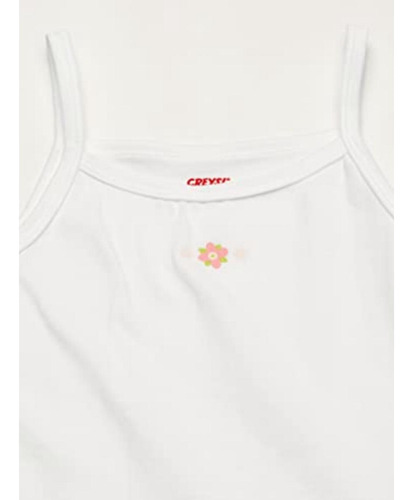 Baby Creysi Camiseta Tirantes Niña 4 Años Blanco Algodón