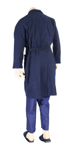Imagen 2 de 4 de Bata Levantadora Azul Oscuro Para. Hombre Y Mujer, Ropa Casa
