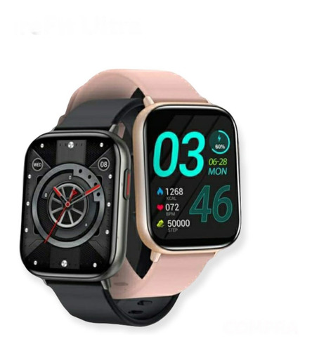 Imagen 3 de 8 de Smartwatch Futurefit Ultra Aerospacegrade Display 1,65 Rosa