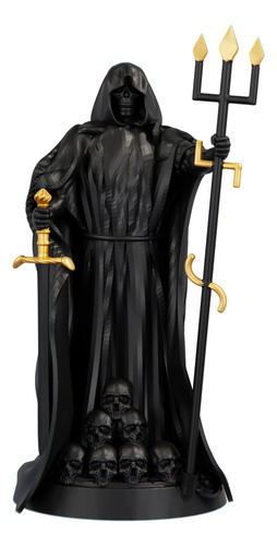 Estátua Exu Caveira Imagem Umbanda Candomblé - Versão 2 Cor Cor Aurum Noctis