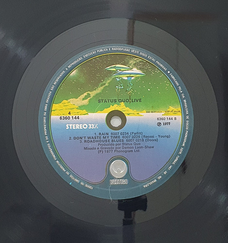 Lp Status Quo Live 1977 Duplo (Usado)