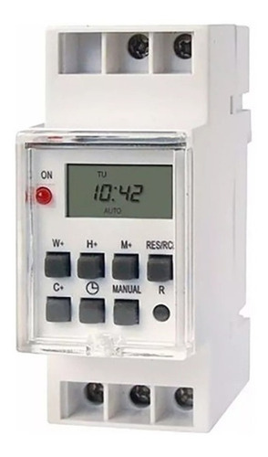 Timer Temporizador Digital Programable Zurich Tipo Riel 16a