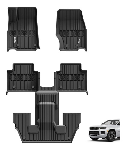 Alfombrillas Jeep Grand Cherokee L 2021-2024, Tpe, Ajus...