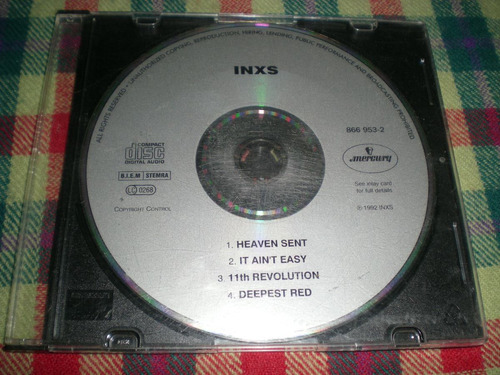 Inxs / Heavent Sent - Maxi Single 4 Tracks Sin Tapa  Usa R 