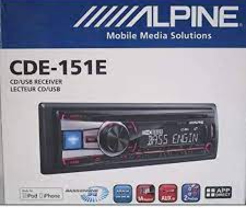 Imagen 2 de 10 de Estereo Alpine Cde 151 E (con Control Remoto)