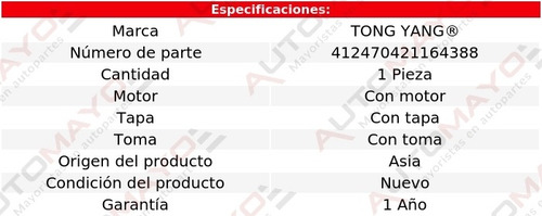 Un Deposito Limpiaparabrisas C/tapa Tong Yang Escape 13-14