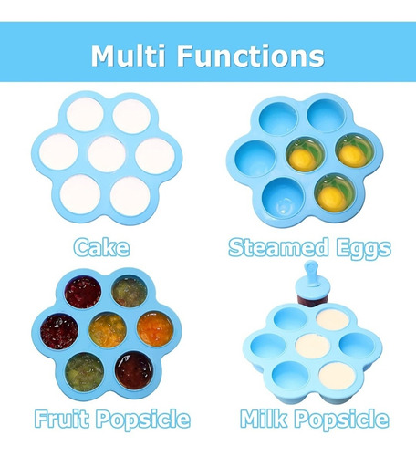Imagen 4 de 6 de Molde De Silicon Para Helados, Paletas Para Niños Y Bebé