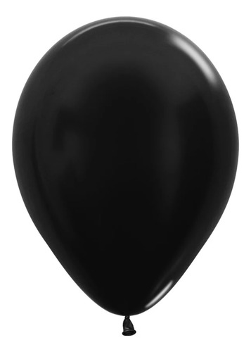 Globos R-5 Metal Negro X 50 - Sempertex