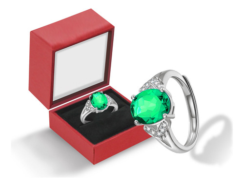 Anillo De Salud De Esmalte Luminoso E, Elegante Y Moderno, A