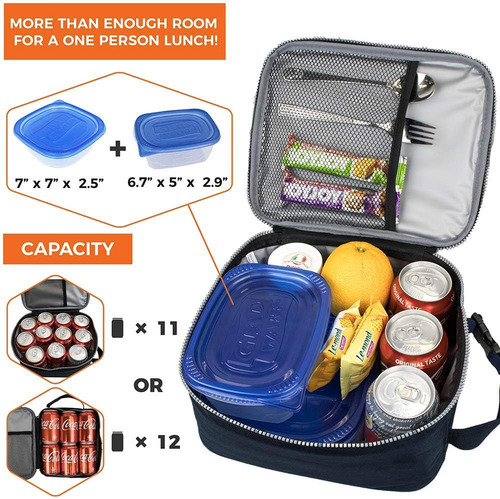 Insulated Lunch Bag - Reusable Lunch Box - Insulated Lunc P5
