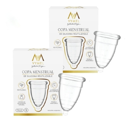 Set Copa Menstrual Vymel By Melisa Pereyra X2