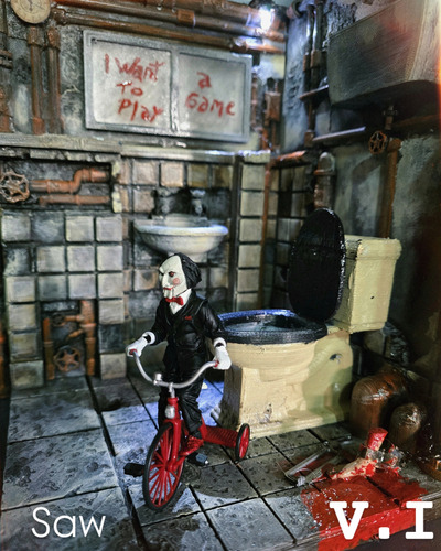 Saw Neca Tamaño Maqueta Diorama Para Escala Neca O Similares