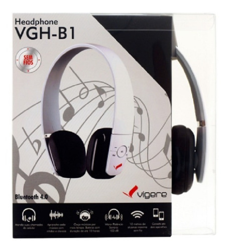Fone Sem Fio Bluetooth / Headphone Vgh-b1 - Vigere