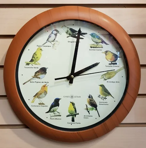 Reloj De Pared Con Sonido De Aves Musical