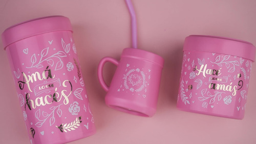 Imagen 5 de 10 de Set Caja Regalo Matero Yerbera Azucarera Mate Bombilla Madu