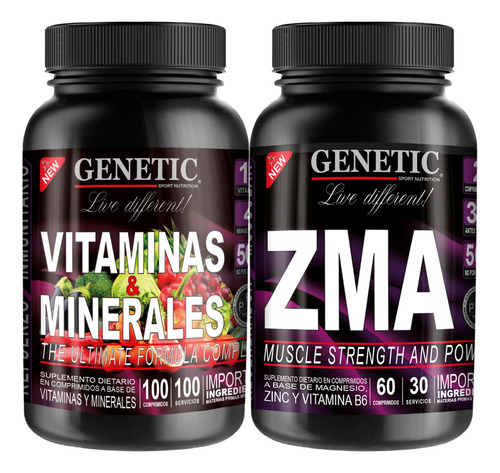 Daily Universal Vitaminico Minerales Zinc E Triple Inmunidad