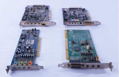 Bundle Of 4 Sound Cards Creative Labs/crystal Sound Pci  Vvc