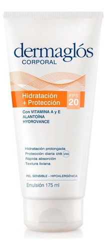 Dermaglós Crema Corporal Hidratación + Protección Fps 20