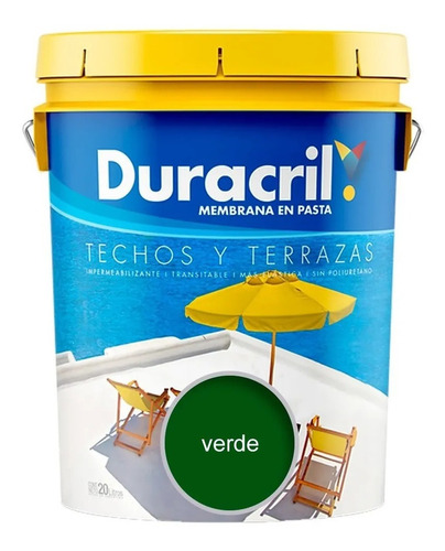 Membrana En Pasta Para Techos Y Terrazas Duracril 4lts.