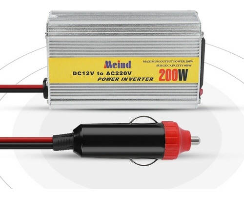 Inversor De Corriente Auto 12v A 220v 200w 