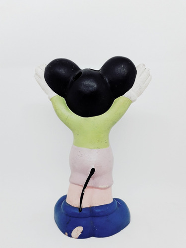 Yh Antiguo Florero Mickey Mouse Miky Mickye De Pasta Micky