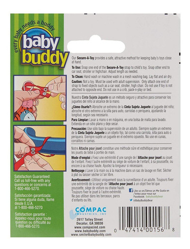 Bebé De Amigos Secure-a-toy, Seguridad De La Correa Asegura