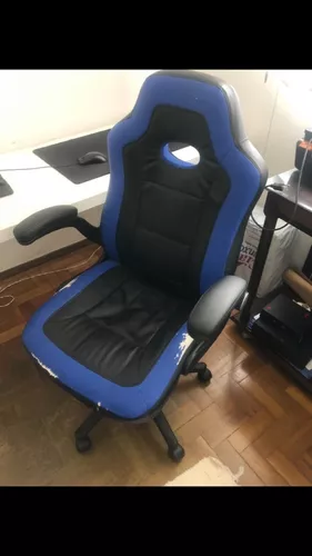 Cadeira Gamer Monaco Preta E Azul