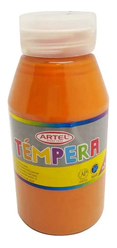 Frasco Témpera Naranja 77 250ml. Artel