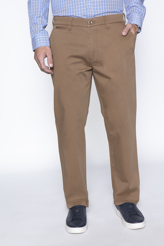 Pantalon Twill Without Pleats L/31 Marrón Fw2024 Ferouch