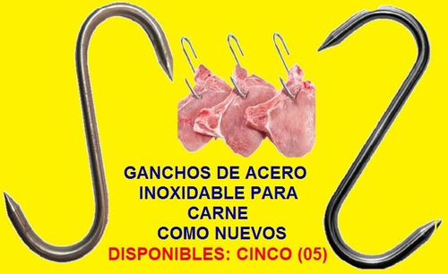 Ganchos De Acero Inoxidable Para Carniceria