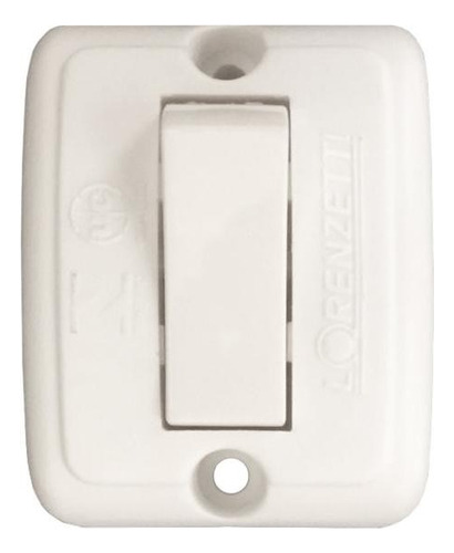 10 X Interruptor Simples Sobrepor Lorenzetti 250v 1063-b-n