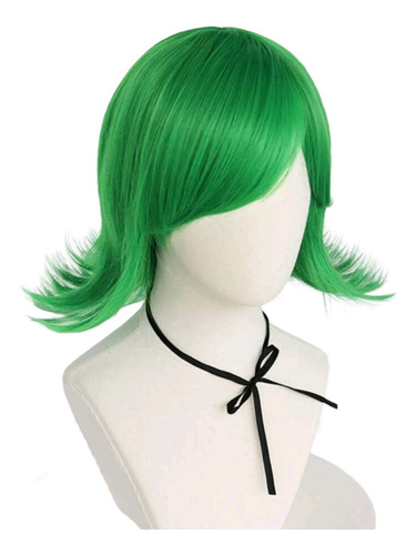 Peluca Verde Corta Tatsumaki One Punch Man Cosplay