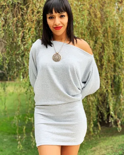 Vestido negro corto hombro descubierto new arrivals