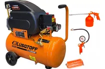 Comprar Compresor de aire eléctrico portátil Lüsqtoff LC-2025BK 25L 2hp + Manguera + 2 Pistolas 220V Naranja