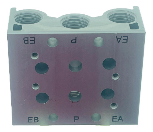 Base Manifold Para 2 Valvulas Serie Sy5000 Compatible Smc