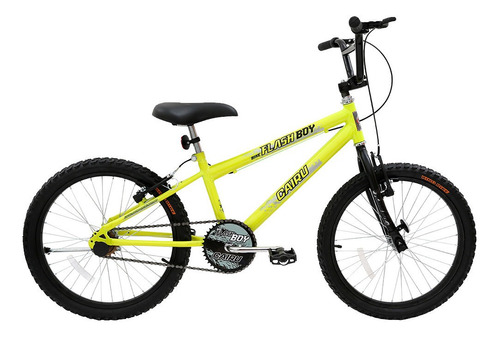 Bicicleta Infantil Aro 20 Cairu Reb Flash Boy Mtb V. Break Cor Amarelo-néon