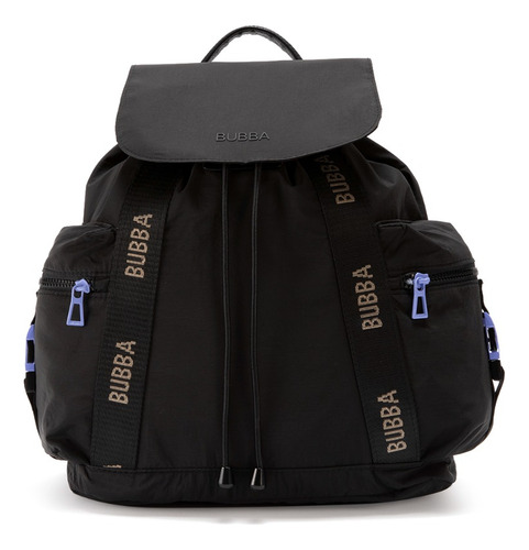 Mochila Mila Casual Viaje Escolar Tamaño Regular Bubba Bags Color Negro Diseño De La Tela Lisa