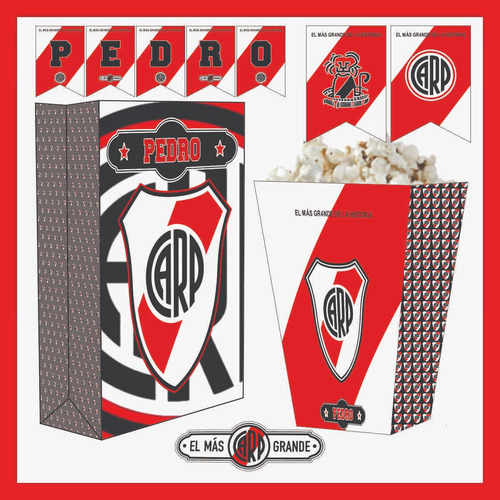 Kit Imprimible River Plate - Pdf Imprimible Personalizado