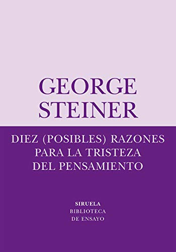 Libro Diez (posibles) Razones Para La Tristeza Del Pensamien