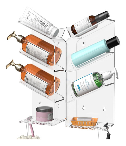 Ewinvos Estantes Acrílicos Para Ducha, Soporte Transparente